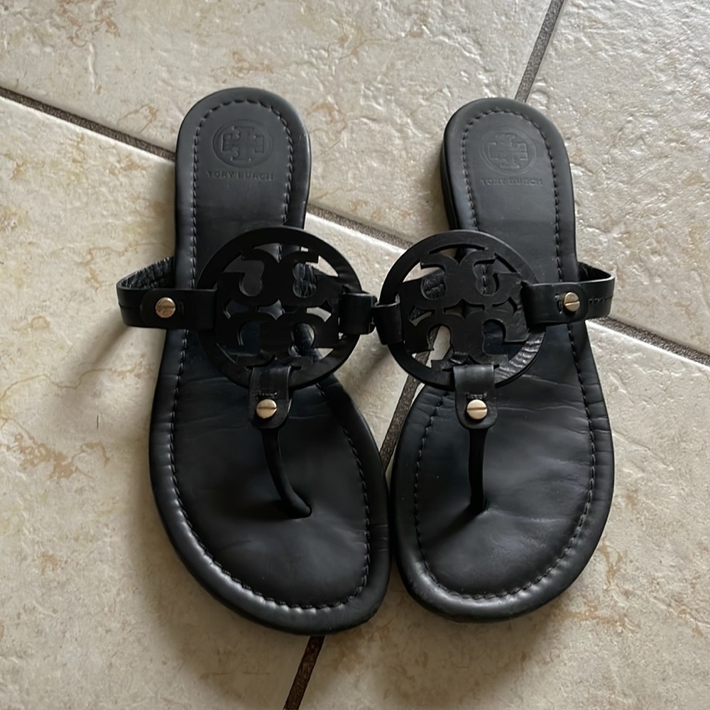 Tory Burch black flip flops